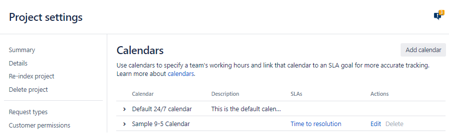 Calendar Management